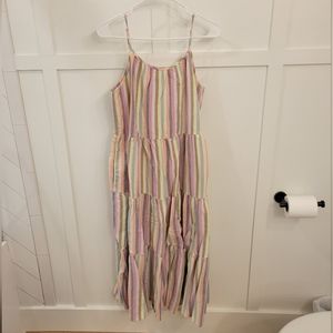 Universal Thread Multicolored Striped Maxi